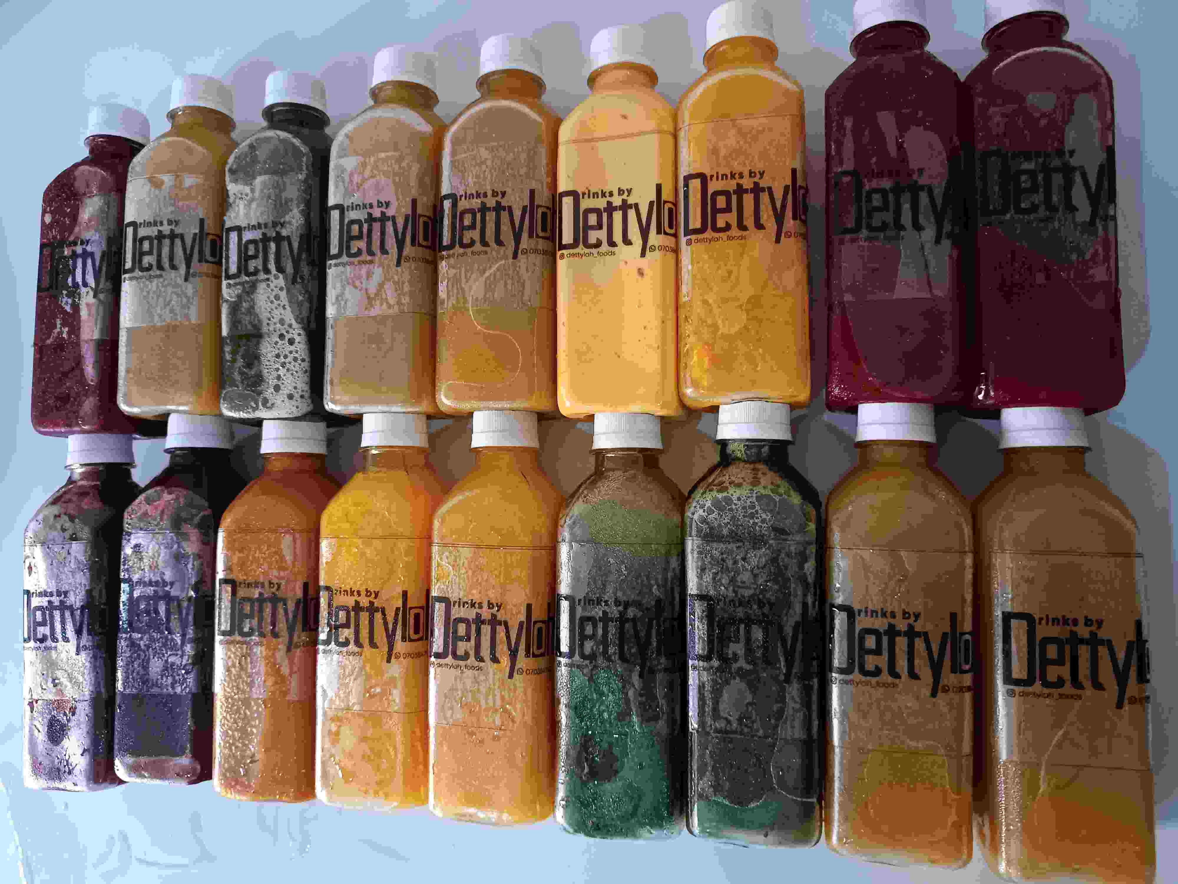 Freshly pressed juices